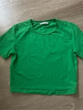 Zara Vibrant Green Short Sleeve Tee